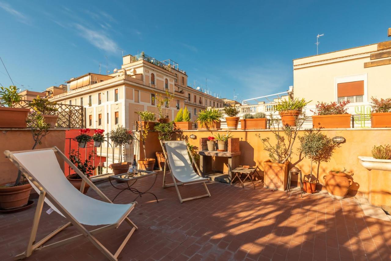 Bright And Comfy Terraced Apartment In Trastevere Roma Exterior foto